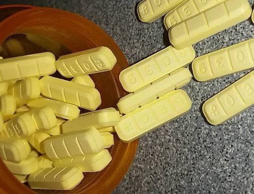 Yellow Xanax bars
